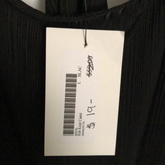NWT: Black Rib Knit Cami - Picture 7 of 7